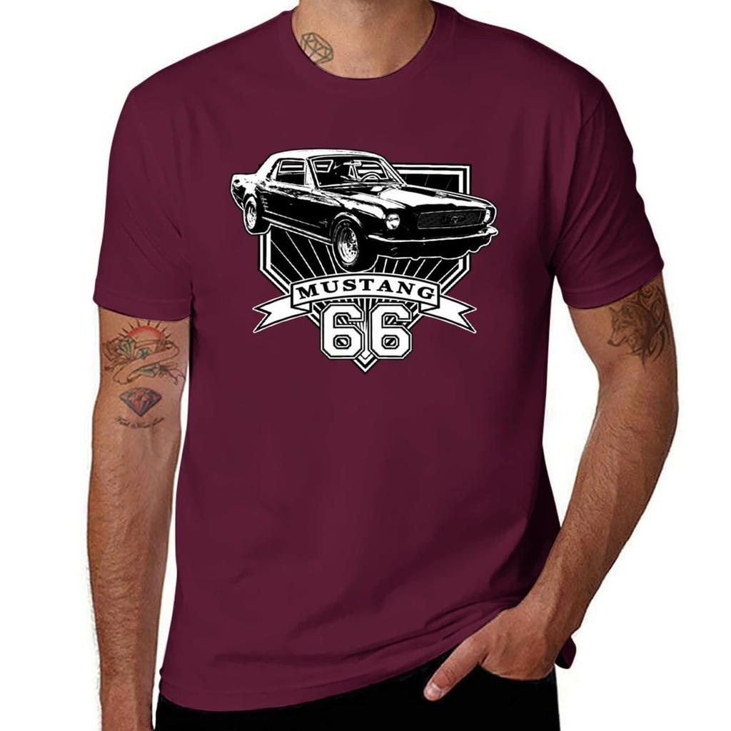 66 Mustang Coupe T-Shirt plus size tops sweat tshirts for men