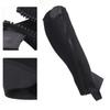 2pcs Half Chap Black Flexible Mesh Equestrian Half Chap for Children Horse Riding  