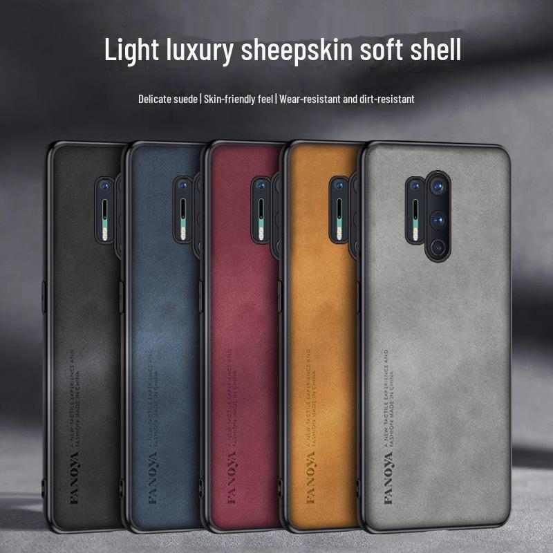

OnePlus 8 Pro Sheepskin Leather Case: Stylish Full-Cover Lambskin Anti-Fall Protection OnePlus 8 Pro