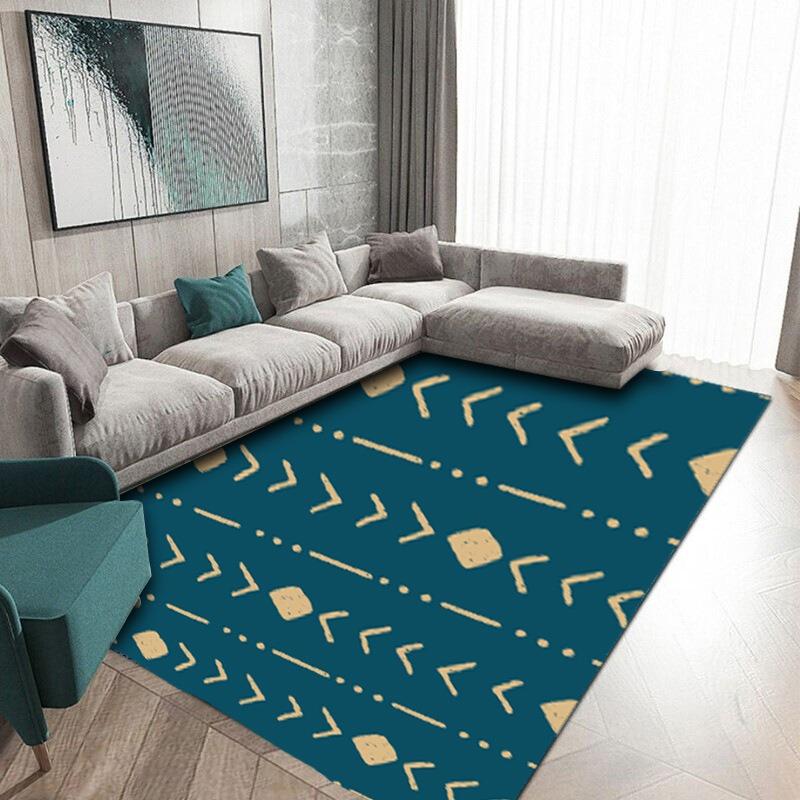 

Modern Living Room Bedroom Fully Carpeted Nordic Minimalist Rectangular Bedroom Coffee Table Floor Mat Bedside Carpet Fashion 40x60cm