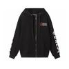 844 CHROME HEARTS 2026 Autumn and Winter New Plus Size Classic Style Logo Zipper Hooded Sweatshirt, Suitable for Couples to Wear