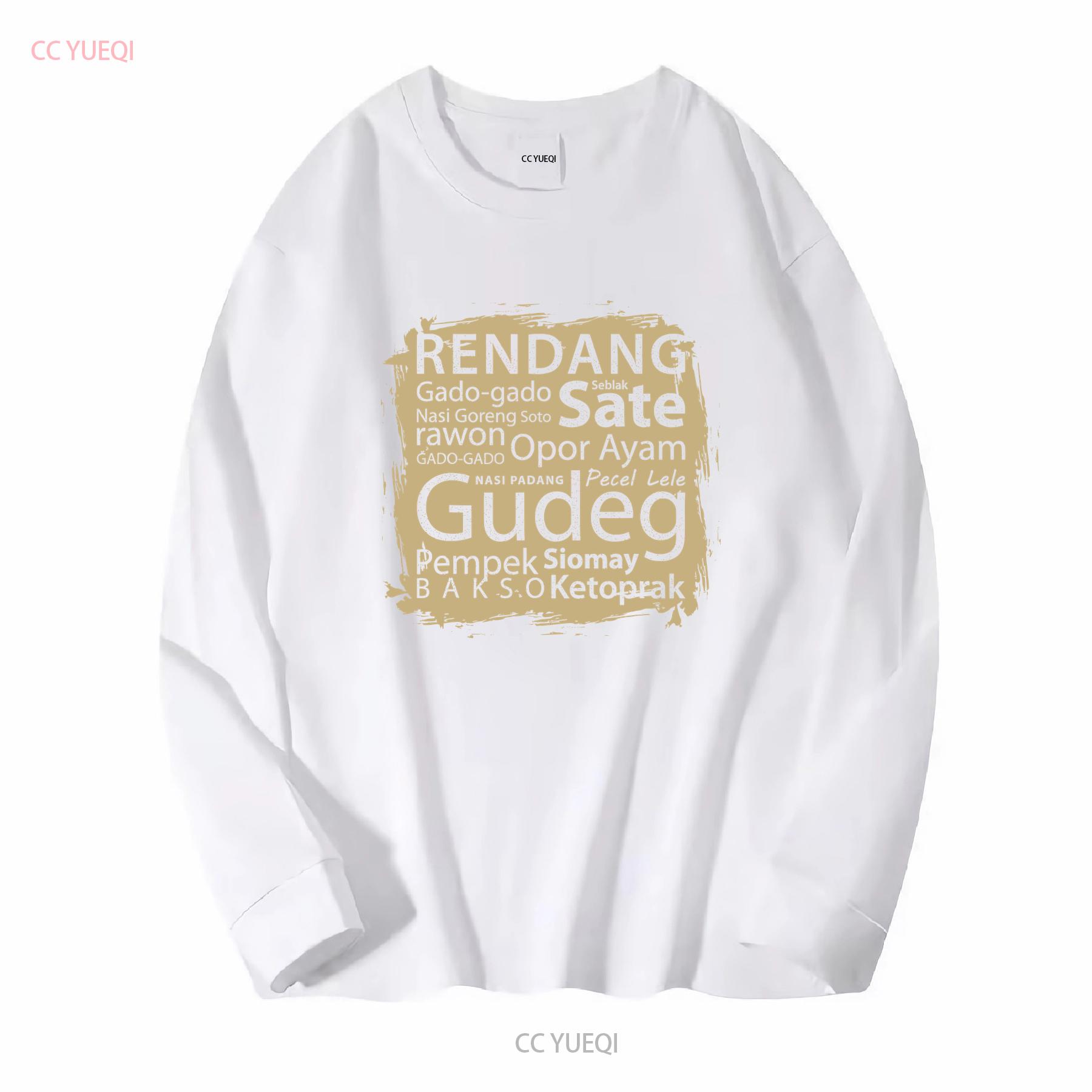 ZheXiong TEE Nieuw Beperkt Top Favoriet Indonesi&euml; Eten Indonesische Liefhebbers T-shirt vintage Gewassen Uitgerekt mode Veelzijdig Licht Zacht M