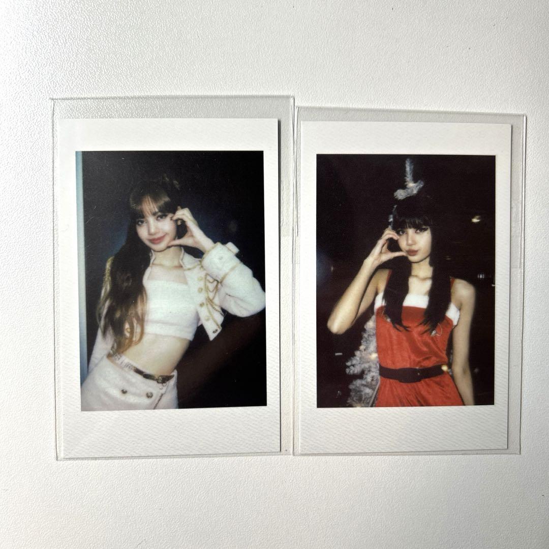 

[USED] LISA BLACKPINK Seoul Concert Venue Lucky Drop Trading Cards (2 Cards)