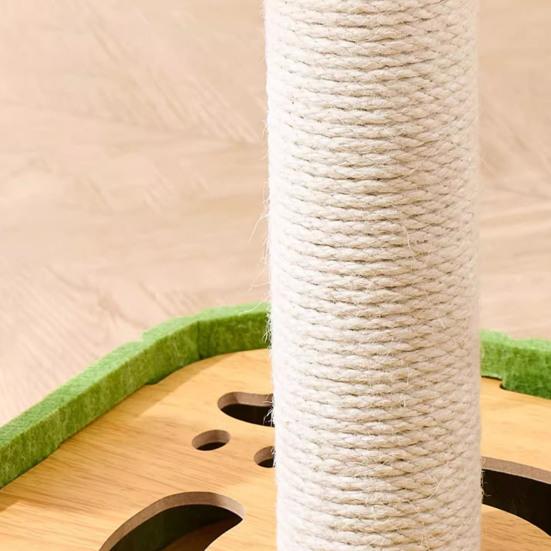 Cat Scratch Enrichment Box Interactive Cat Nail File Puzzle Toy with Jingling Bell Balls Cat Scratcher