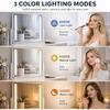 Dimmable Mirror Lights,2500mAh Rechargeable Under Cabinet LED,5W Makeup Light with 120 LEDs, Stick On Touch, Magnetic for Cabinet, Kitchen