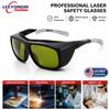 Gafas de Seguridad Láser OD5+ Gafas Protectoras Profesionales para Láser para Industrial Bricolaje Laboratorio Belleza Médica Clínica IPL Fibra UV Azul Verde