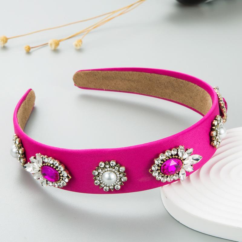 Baroque Rhinestone Handmade Metal Bee Headbands Hairbands For Women Girls Hair Accessories
