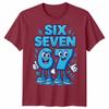 Six Seven Number 67 Cartoon Funny Retro Gamer Style Unisex Tshirt Gift