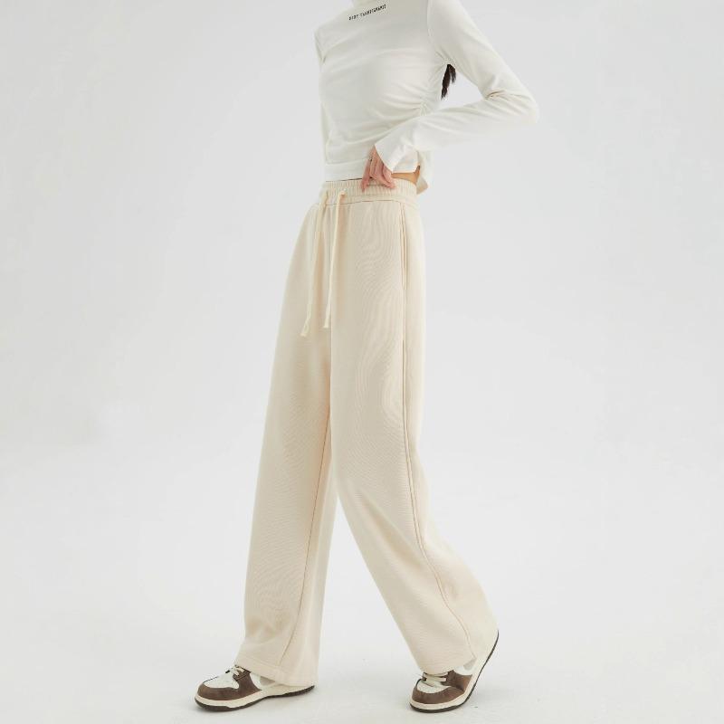 [Extra thick cotton fleece pants] Winter fleece thickened gram double warm extra thick cotton fleece wide leg long casual pants children