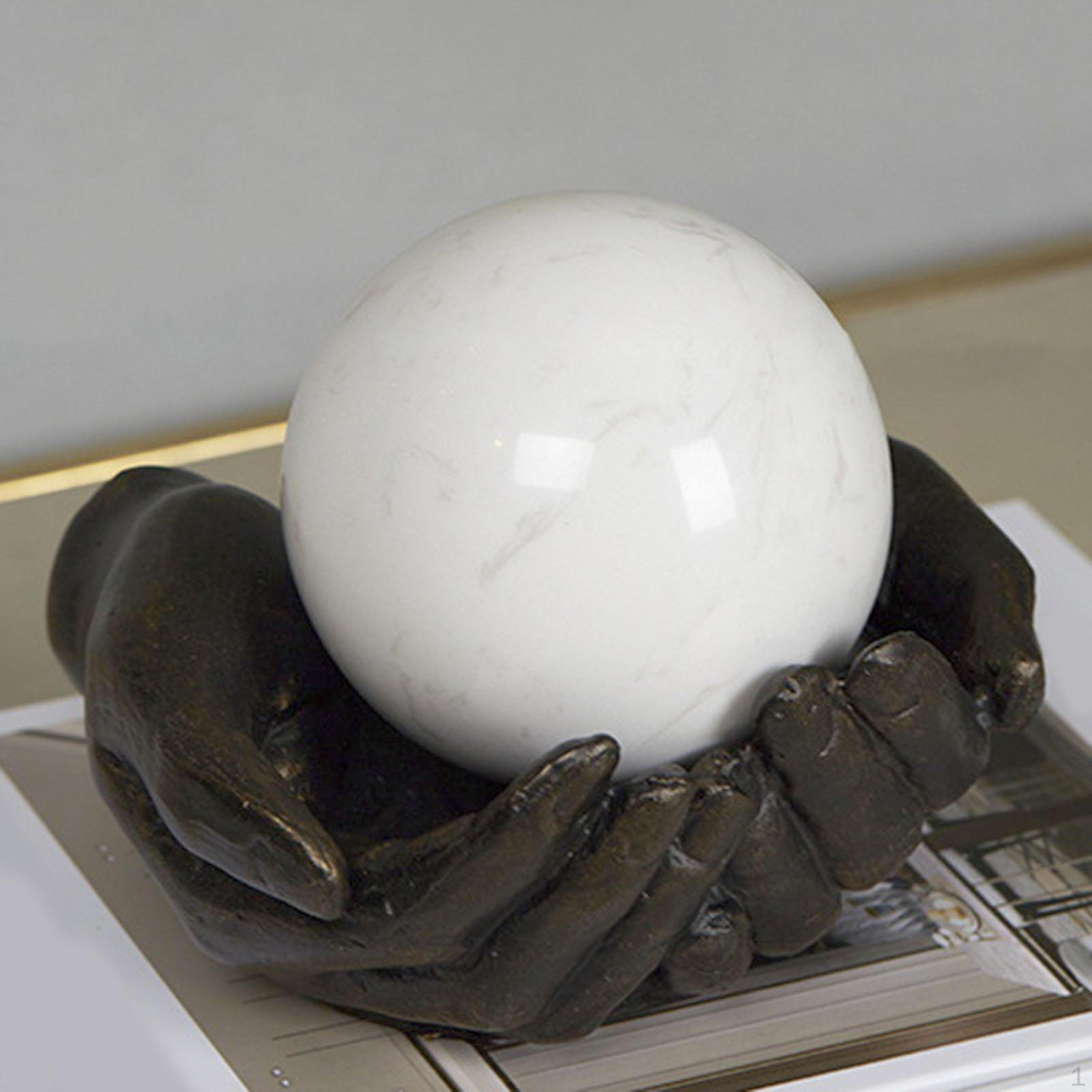 

4inch Decorative Marble Ball Sphere Aesthetic Modern Art Table Ornament Centerpieces