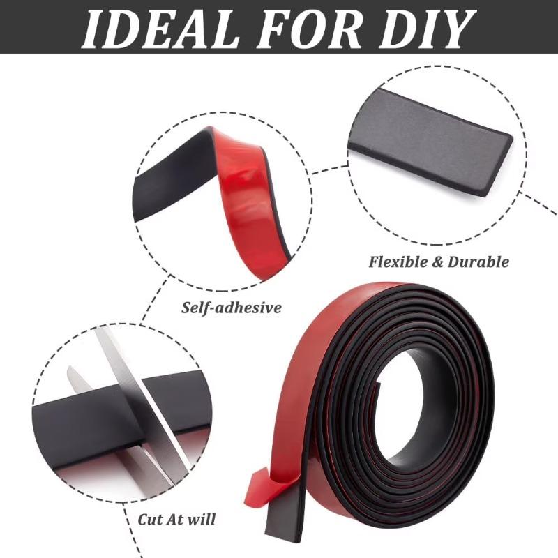 500/100cm Self Adhesive Magnetic Tape Soft Magnet Rubber Strips for Fridge Wall Window DIY Photo Poster Fixing Tapes Storager