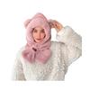 Thermal Elastic Scarf Hat Bear Ear Decor Autumn Winter 2 In 1 Scarf Hat Outdoor Activities Skiing Camping Warm Headwear