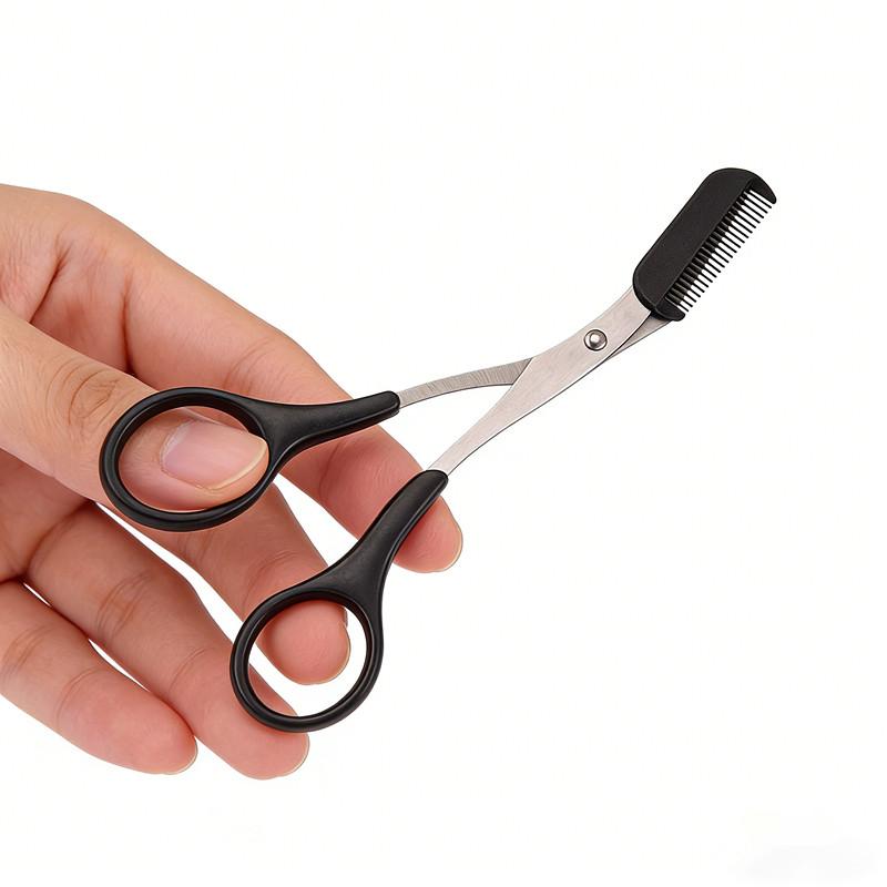 3Pcs Set Eyebrow Kit For Women And Men Stainless Steel Eyebrow Grooming Set Including Eyebrow Comb Scissor, Eyebrow Trimmer Tool
