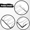 Glass Holder, Hanging Metal Rack, Practical Storage Under Kitchen Cabinets, Easy Assembly,