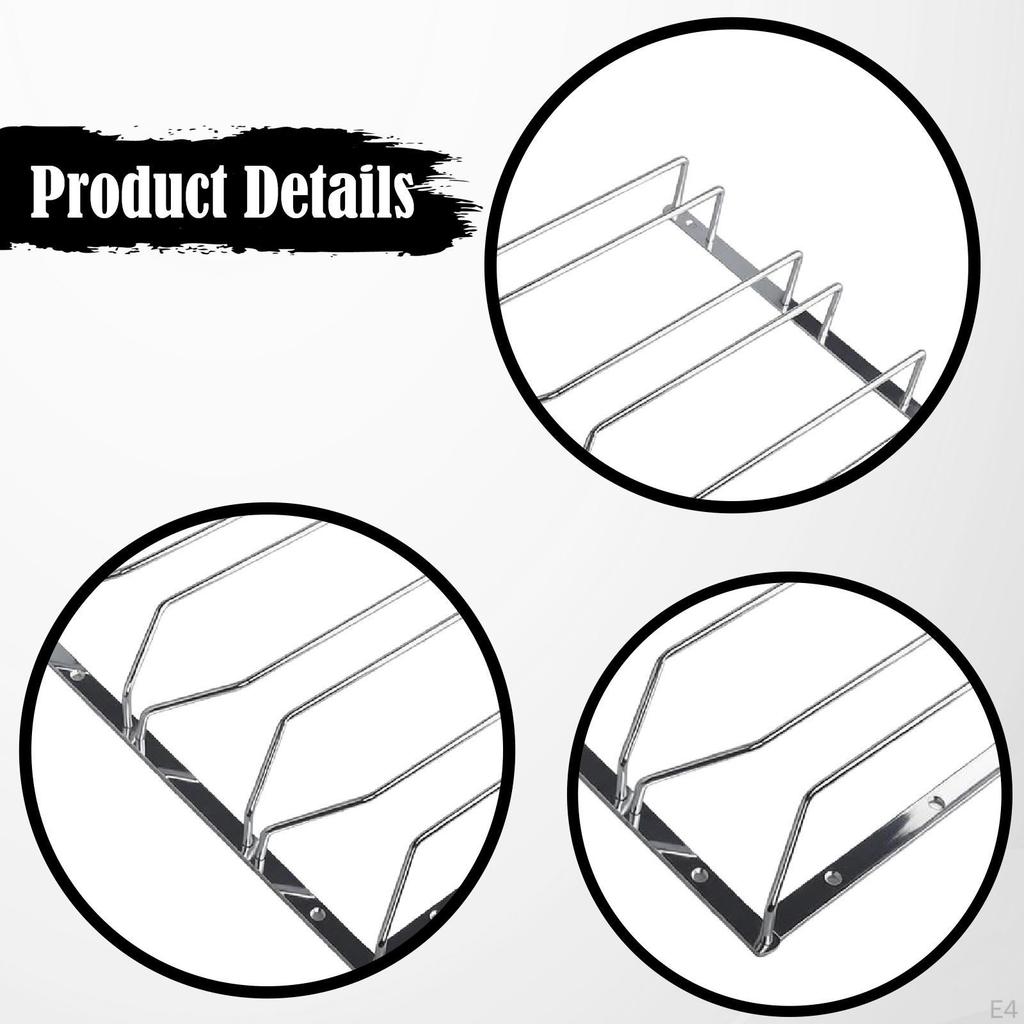 Glass Holder, Hanging Metal Rack, Practical Storage Under Kitchen Cabinets, Easy Assembly,
