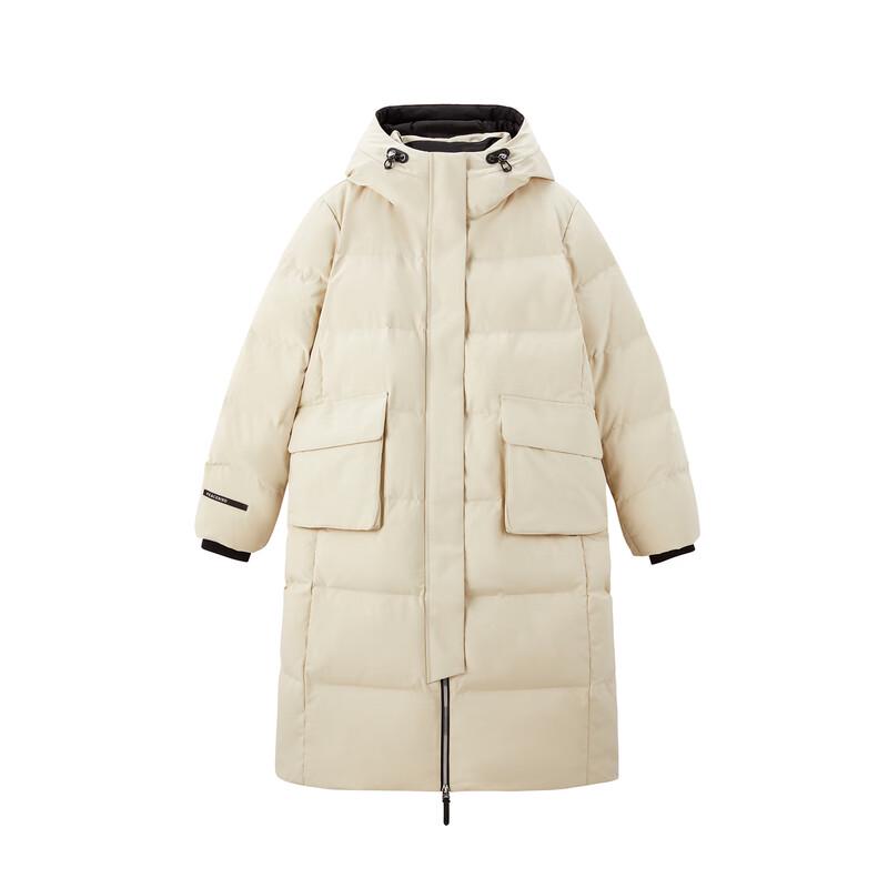 Peacebird Women's Mid-Length Hooded Down Jacket