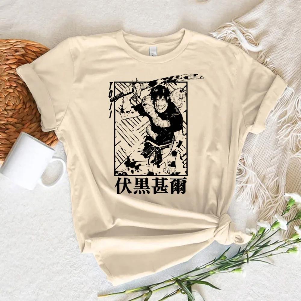 Toji Fushiguro Jujutsu Kaisen Gojo Tshirt Women Manga Designer Tshirt Girl 2000s Clothing T-shirt