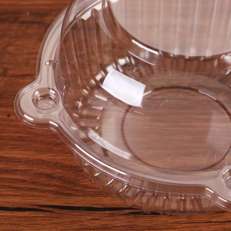 30/50pcs Cupcake Clear Packaging Box Wedding Donut Muffins Fruit Dessert Slice Container Birthday Party Supplies