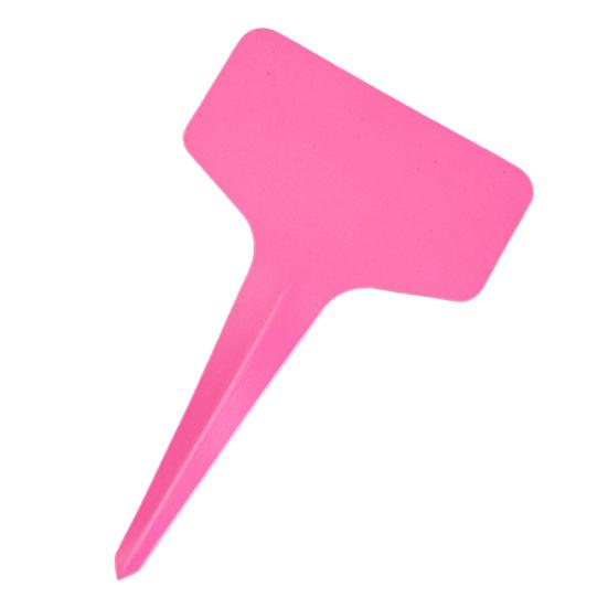 

100 шт. наземная вставка, устойчивая к атмосферным воздействиям Т-образная водонепроницаемая маркировка, ПВХ садовые этикетки для цветов и растений, садовые гаджеты розовый