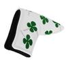 Viel Glück Vierblatt Klee Golf Putter Headcover Dick Plüsch L-förmig Golf Blade Putter Kopfschutz Weiß