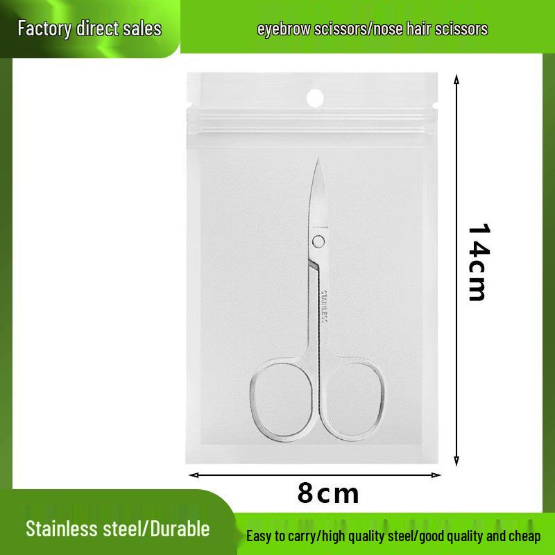 Spot Stainless Steel Eyebrow Scissors - Mirror Finish for Women's Makeup & Men's Beard Grooming