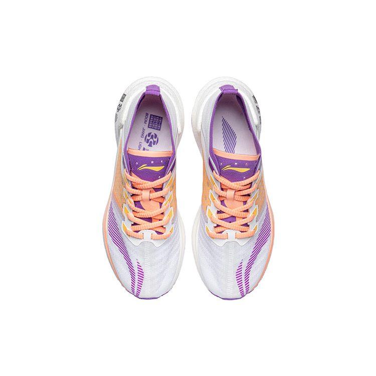 Li Ning Shadow Essential Running Shoes Women's Low Top Fluorescent Grape Purple ARHR122-7