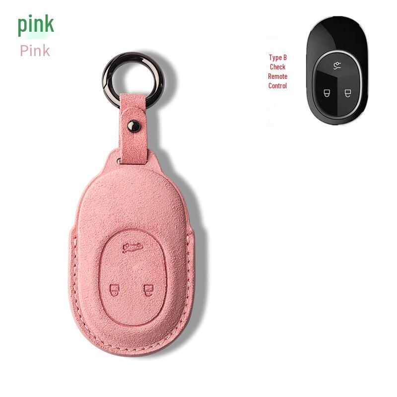 NIO ET5/ET7/ES6/ES8/EC6 Hochwertiges Wildleder Schlüsseletui - Unisex Auto Schutzschale Hülle