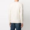 Polo Ralph Lauren FW21 Chunky Knit Logo Embroidered Pullover Sweater Men Sweater White 710719546001