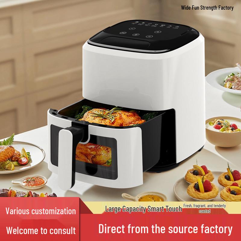Large Capacity Smokeless Electronic Air Fryer with Intelligent Visibility