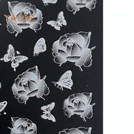 Nail Art Sticker Butterfly Moon Engraved Design Beauty Paper Multi-shaped Fingernails Decor for Professional Use