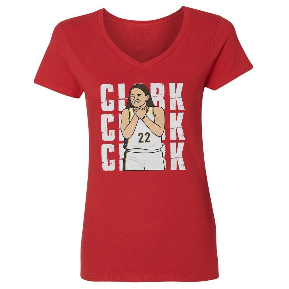 

Clark Inspired Choking Celebration - Indiana Fans Ladies V-Neck Tshirt Unisex T-Shirt XXXL