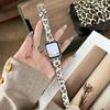 Leopard Print Leather Strap for Apple Watch 11 iWatch 10987E, Huawei FIT4, Xiaomi 9PRO