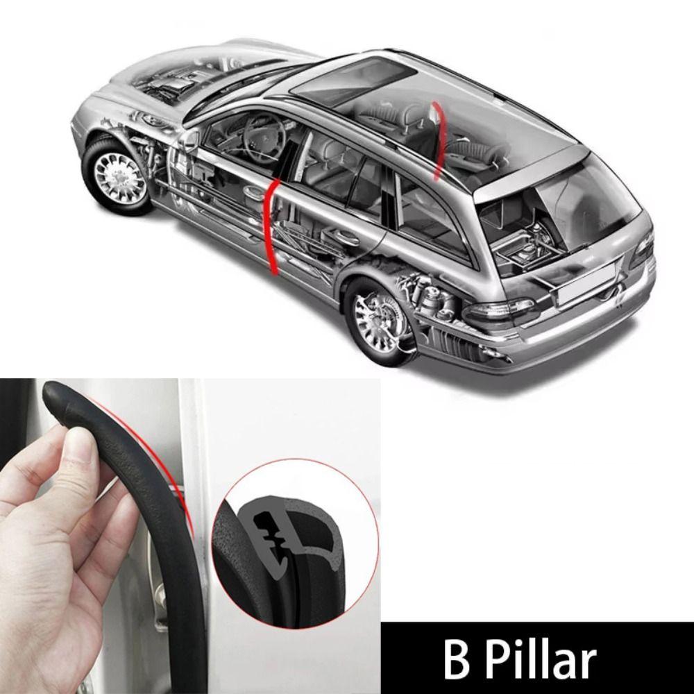 Dust-proof B-Pillar Weatherstrip Rubber B-Pillar Sound Insulation Strip Auto Sealant Strip
