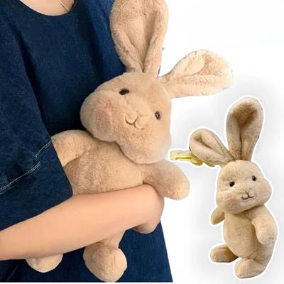 30/40cm Kaninchen Plüsch Spielzeug gefüllt braun Bunny Puppe Baby schlafen Plushie Kissen Geburtstagsgeschenk für Kinder Dekor