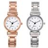 MAYZHISU Mini Women Watch Stainless Steel Ladies Wristwatch Light-luxury Women Quartz Watch Simple Business Female Clock Gift