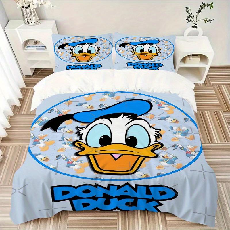 3pcs Donald Duck Theme Printed Bedding Set, Soft and Comfortable Quilt Cover for Bedroom, Guest Room W045