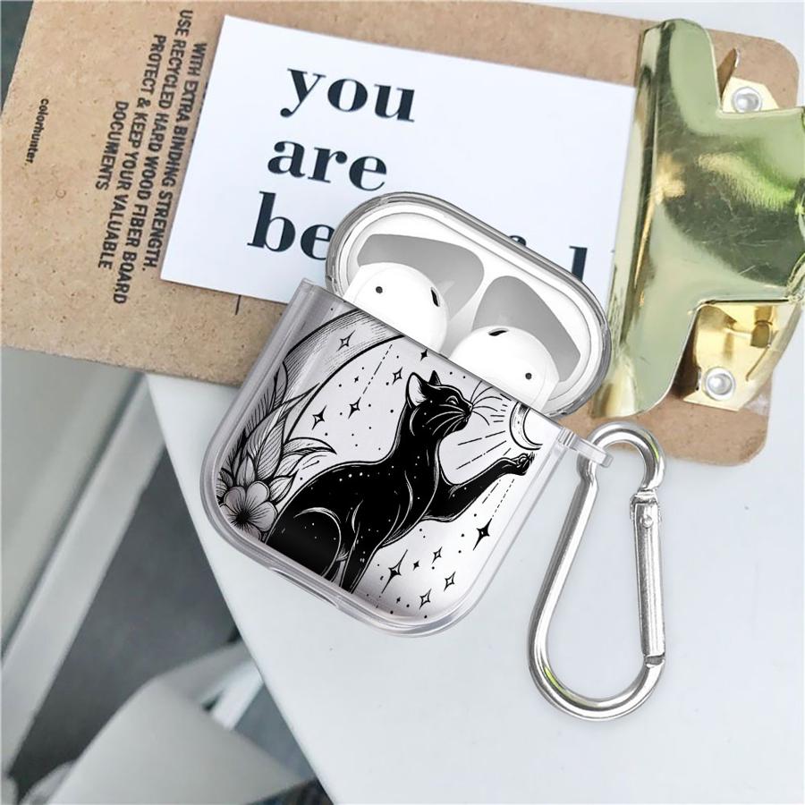 Clear Earphone Cases Cover Case For Airpods Pro 4 3 1 Pro2 2 Pro3 Cute Cat Lovely