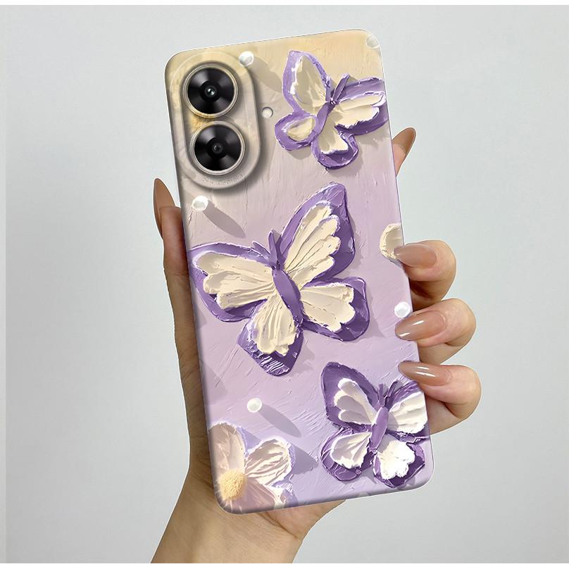 For Realme Note 60 Case Pretty Flower Camera Protector Phone Cover For Realme Note 60 60x Soft Shockproof Case Funda Note60 Etui