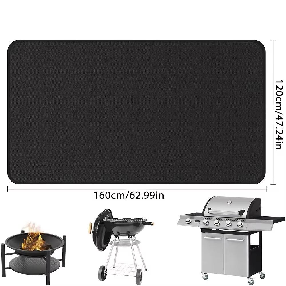 Outdoor Barbecue Pad for Protecting Wooden Floors Heat Resistant Fire Pit Mat, Flame Retardant Pad