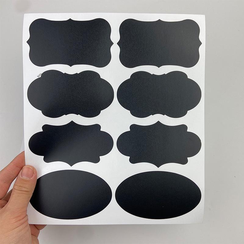 Black Waterproof Erasable Matte Chalkboard Sticker