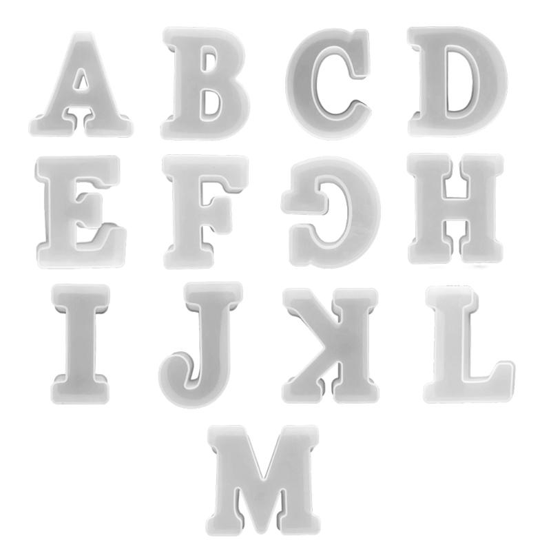 

26Pcs Silicone Alphabet Molds Large Letter Molds Epoxy Resin Molds for DIY Craft Birthday Party Wedding Home Decoration 1