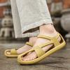 Vintage Inspired Women's Flat Sandals Solid Color EVA Material Roman Ethnic Styles for Beach and Streetwear