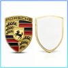 1Pcs Metal Texture Porsche Shield Badge Waterproof Anti-Fade Decor Sticker Fit All Porsche Sedan SUV Sports Car Interior Modification