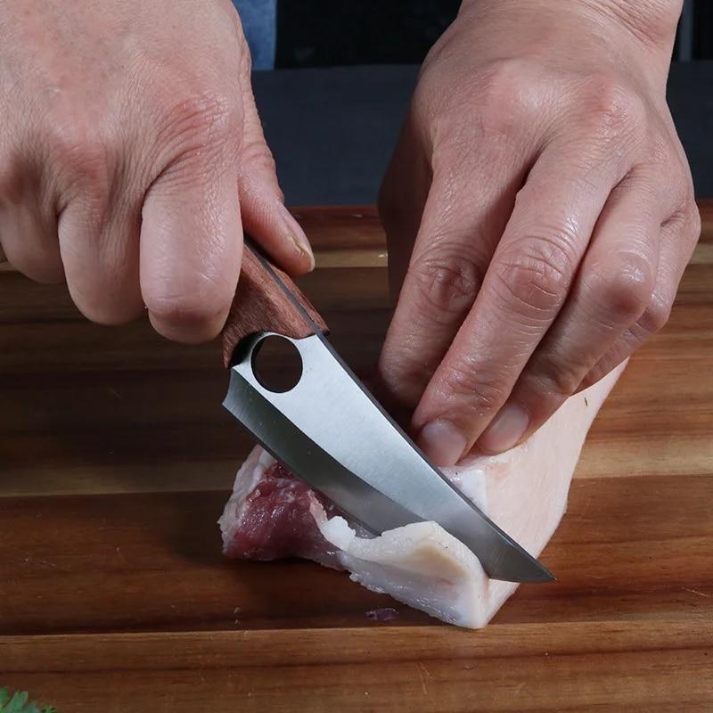 Hammer Forged Boning Knife Stainless Steel Butcher's Sharp Meat Knife Vegetable Slicing Knife Household Kitchen Knife
