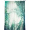 Green Leaves Jungle Plant Nature Modern Tulle Curtains For Living Room Sheer Curtain Bedroom Voile Decorative Window Treatments