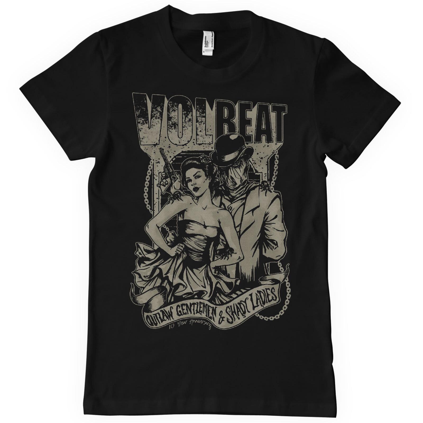 Officially Licensed Volbeat Outlaw Gentlemen Mens T-Shirt L