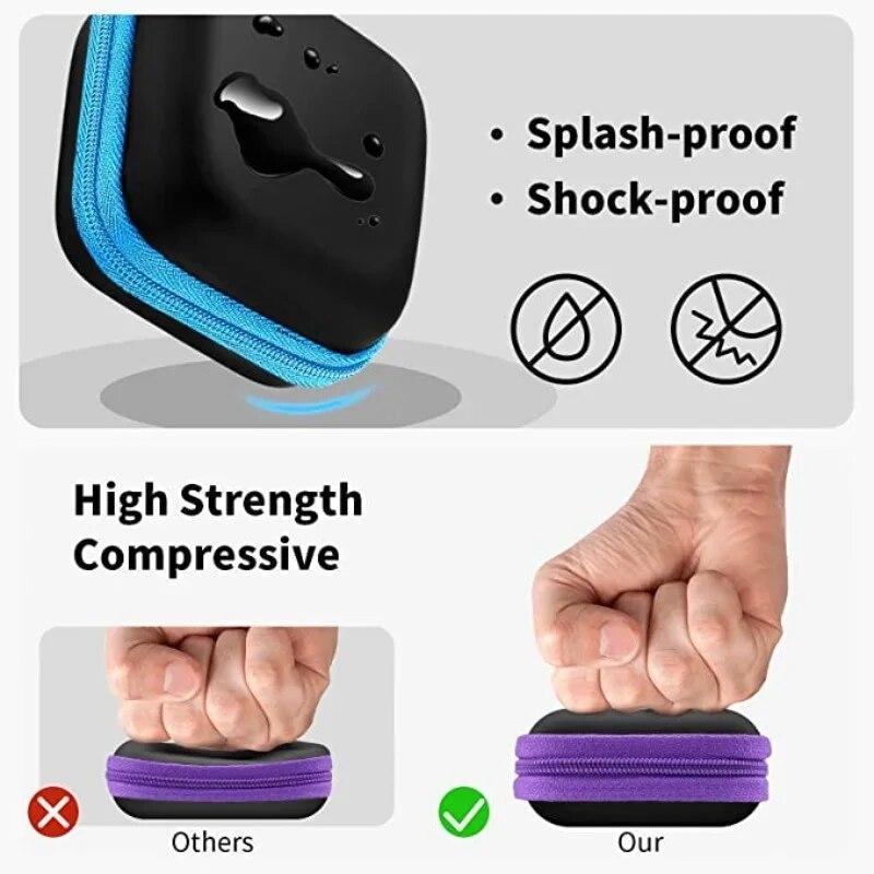 1ks Mini přenosná taška na sluchátka Peněženka na mince Sluchátka Pouzdro na USB kabel Pouzdro na přenášení Taška Taška na sluchátka Čtvercová úložná krabička
