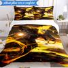 3PCS Rider On Fire Bedding Set,Including 1pc Duvet Cover And 2pcs Pillowcases Perfect for Bedroom, Dormitory, Fan Christmas gift