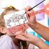 Reusable Face Paint Stencils for Body Art Stamps Painting Halloween Party Makeup DIY Tool Temporary Tattoos Stencils