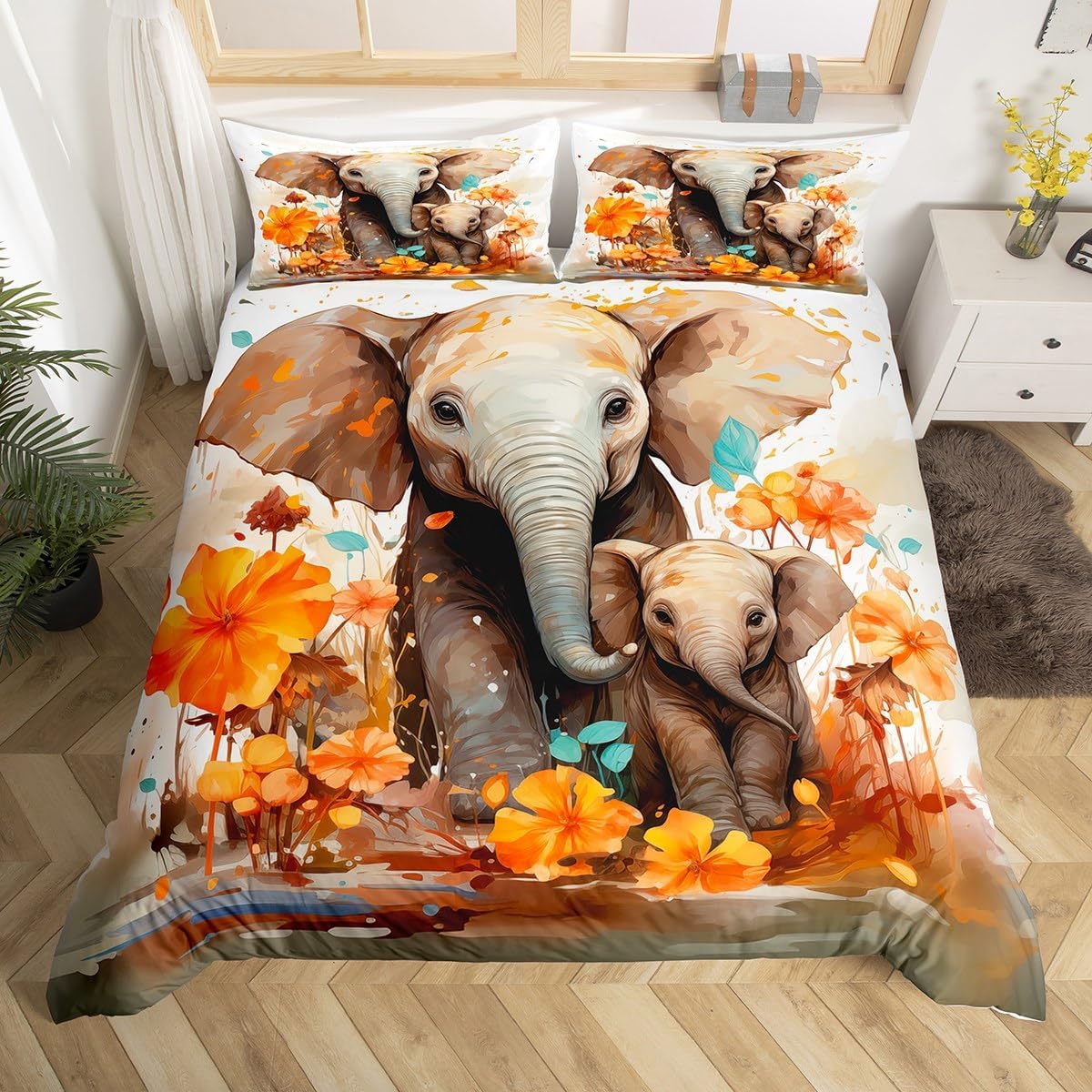 

Lovely Animal Soft Duvet Cover Quen King-Sized Dimensionsd Dimensions Unicorn Beding Set Children Kids Young Boys Young Girls Children Rom Decoration 120*200cm Single